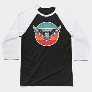 Vintage Retro Owl Baseball T-Shirt